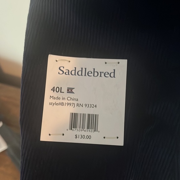 Blue saddlebred corduroy jacket 40L - Picture 4 of 4